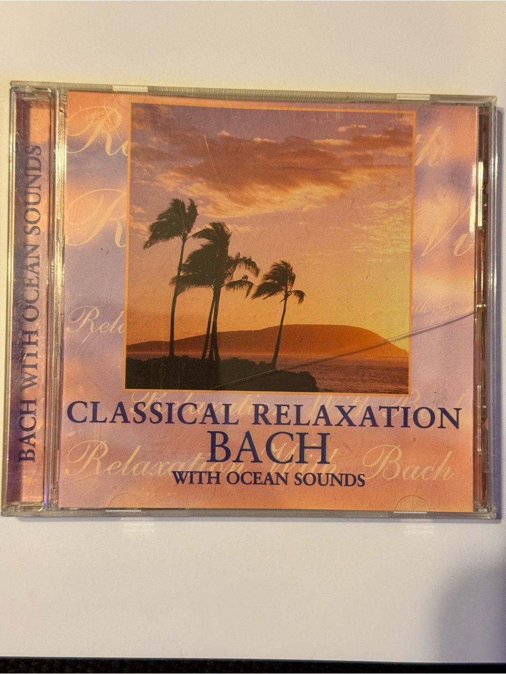 Bach with Ocean Sounds CD — Peach & Lavender Cover